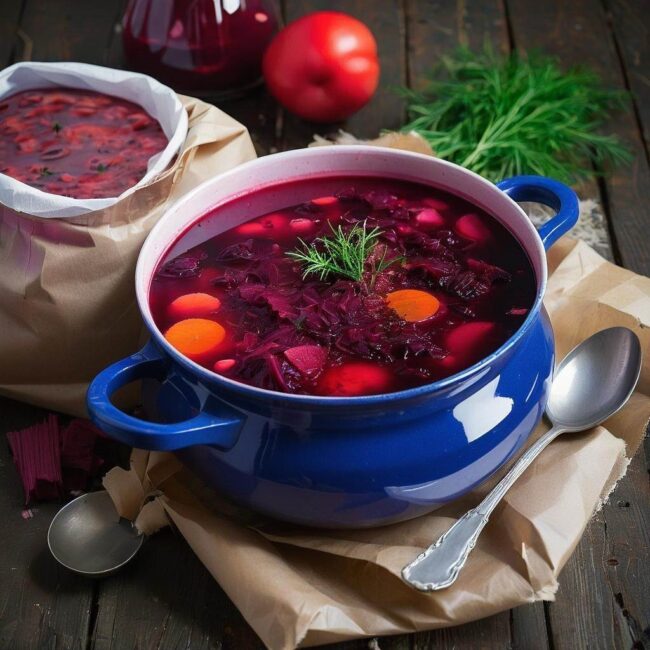 Barszcz czerwony z torebki bez konserwantów