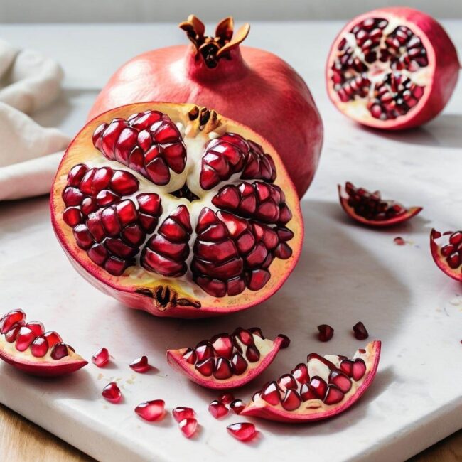 Instrukcja usuwania pestek z granatu