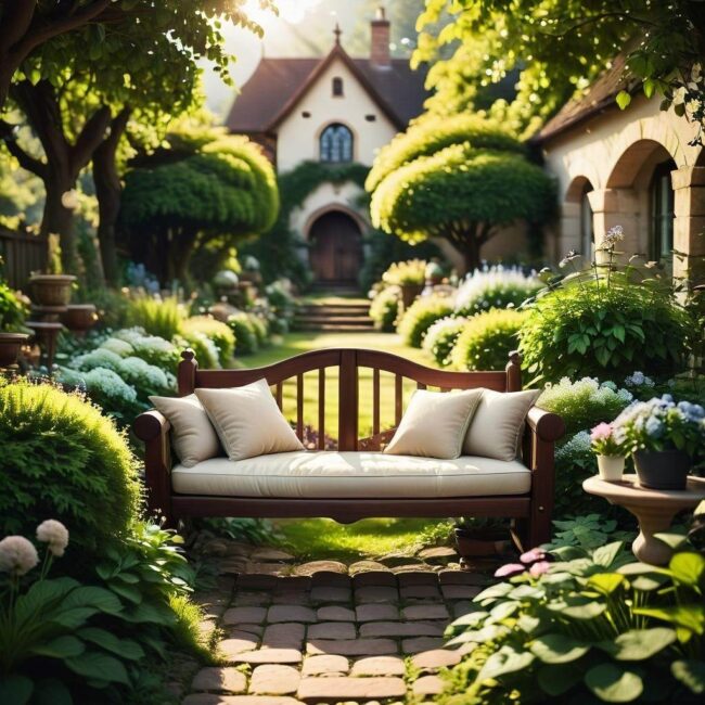 Miejsce na wieczorne spotkania w ogrodzie