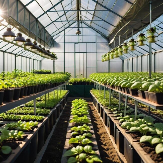 Nawadnianie szklarni do rozsady