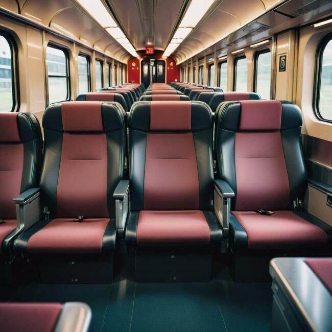 Numeracja siedzeń w pociągu ekspresowym