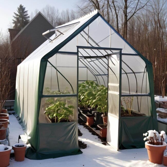 Ogrzewanie roślin w zimie