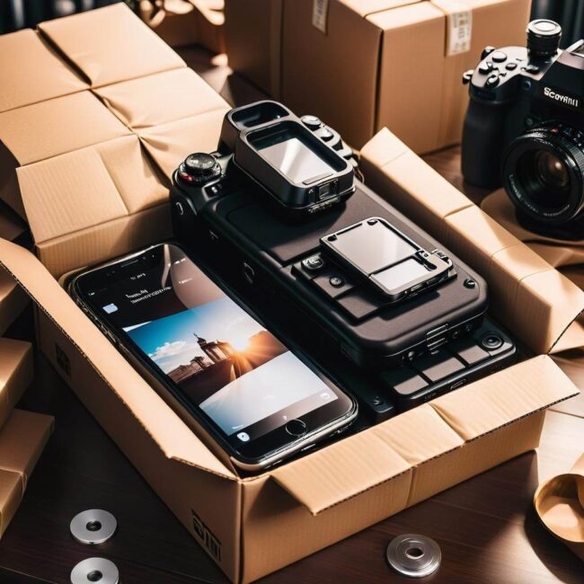 Pudełko do wysyłki telefonu