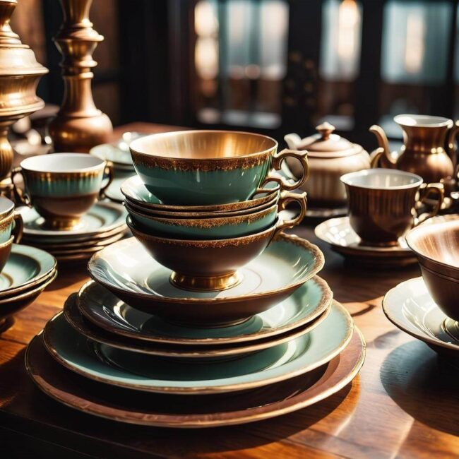 Zabytkowe komplety obiadowe